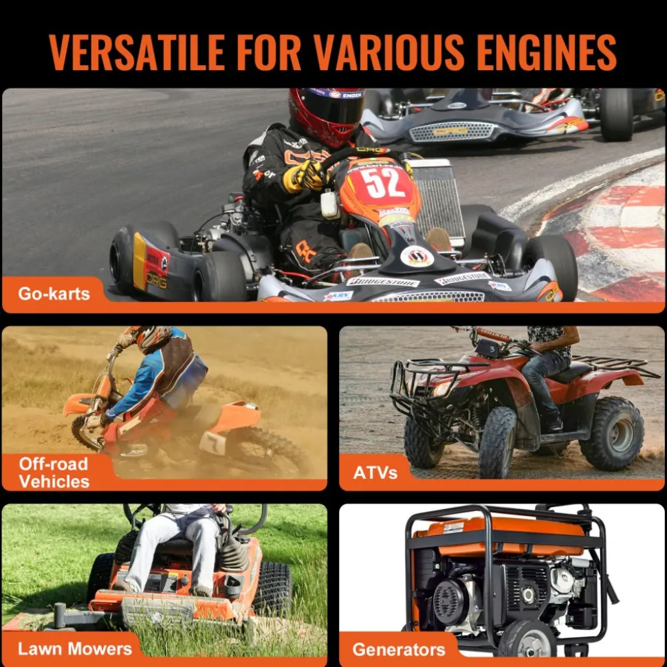 VEVOR Drive Clutch, 2-8HP Engine, 2000 RPM High-Strength Drive Clutch with Asymmetric Designed Wheels & Robust Rubber Belt, Sturdy & Durable Clutch with Full Accessories, Fit for Various Engines