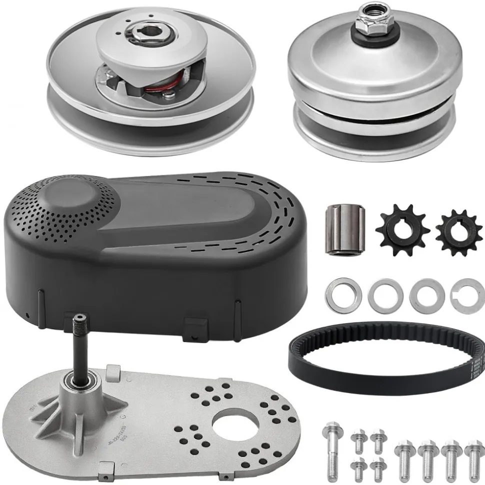 VEVOR Drive Clutch, 2-8HP Engine, 2000 RPM High-Strength Drive Clutch with Asymmetric Designed Wheels & Robust Rubber Belt, Sturdy & Durable Clutch with Full Accessories, Fit for Various Engines