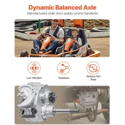 VEVOR Drive Clutch, 2-7HP Engine, 2300 RPM High-Strength Drive Clutch with 3 Shift Modes & Dynamic Balanced Axle, Quick Shift Durable Clutch with Full Accessories, Fit for Kart/Dune Buggies/UTV