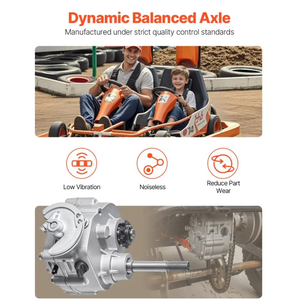 VEVOR Drive Clutch, 2-7HP Engine, 2300 RPM High-Strength Drive Clutch with 3 Shift Modes & Dynamic Balanced Axle, Quick Shift Durable Clutch with Full Accessories, Fit for Kart/Dune Buggies/UTV