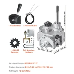 VEVOR Drive Clutch, 2-7HP Engine, 2300 RPM High-Strength Drive Clutch with 3 Shift Modes & Dynamic Balanced Axle, Quick Shift Durable Clutch with Full Accessories, Fit for Kart/Dune Buggies/UTV