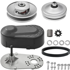 VEVOR Drive Clutch, 2-8HP Engine, 2000 RPM High-Strength Drive Clutch with Asymmetric Designed Wheels & Robust Rubber Belt, Sturdy & Durable Clutch with Full Accessories, Fit for Various Engines
