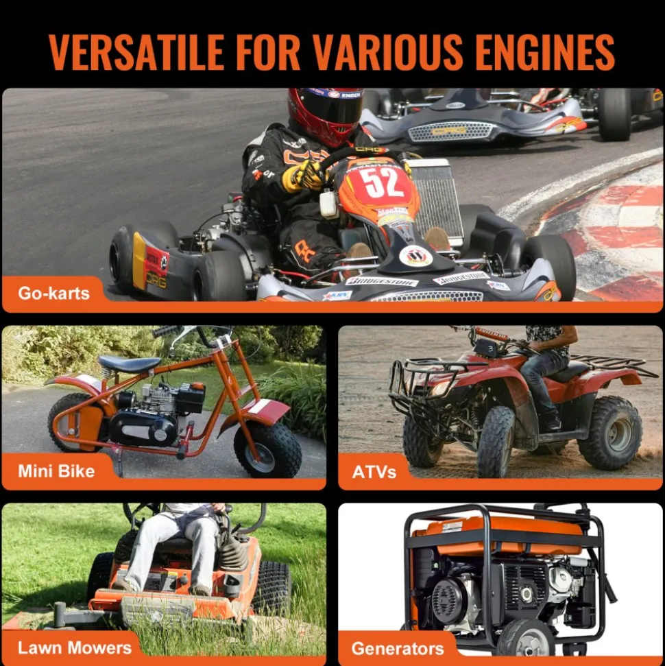VEVOR Drive Clutch, 2-8HP Engine, 2000 RPM High-Strength Drive Clutch with Asymmetric Designed Wheels & Robust Rubber Belt, Sturdy & Durable Clutch with Full Accessories, Fit for Various Engines