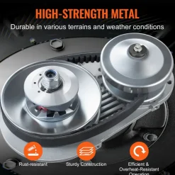 VEVOR Drive Clutch, 2-8HP Engine, 2000 RPM High-Strength Drive Clutch with Asymmetric Designed Wheels & Robust Rubber Belt, Sturdy & Durable Clutch with Full Accessories, Fit for Various Engines