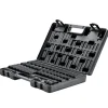 VEVOR 3/8" Drive Impact Socket Set, 48 Piece Socket Set SAE （5/16" -3/4"） & Metric （8-22mm）6 Point Cr-V Drive Extension Bar Universal Joint & Power Drill Adapter Includes Storage Case