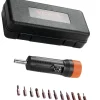 VEVOR 1/4" Drive Torque Screwdriver Wrench Set | 10-70 in-lbs Torque Adjustment Range | 1 in-lb Increment Torque Screwdriver | Driver Bits Set with View Window, 12 Bits & Case, Magnetic Function