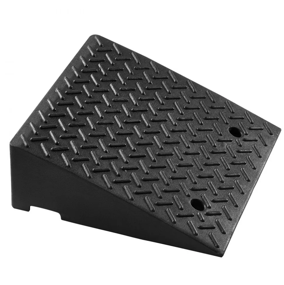 VEVOR Driveway Curb Ramp, 7000 lbs Load Capacity, 7 Inches Rise Height Heavy Duty Curbside Bridge Ramp with Drainage Tank for Wheelchairs, Strollers, Motorcycles, Cars, Lawn Mowers & Trailers, 2 Pack