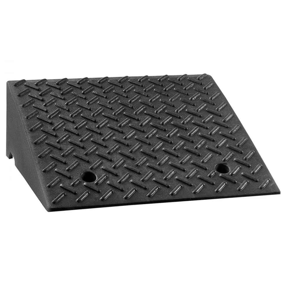 VEVOR Driveway Curb Ramp, 7000 lbs Load Capacity, 7 Inches Rise Height Heavy Duty Curbside Bridge Ramp with Drainage Tank for Wheelchairs, Strollers, Motorcycles, Cars, Lawn Mowers & Trailers, 2 Pack