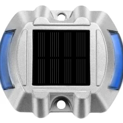 VEVOR Driveway Lights 24-Pack, Solar Driveway Lights with Switch Button, Solar Deck Lights Waterproof, Wireless Dock Lights 6 LEDs for Path Warning Garden Walkway Sidewalk Steps, LED Bright Blue