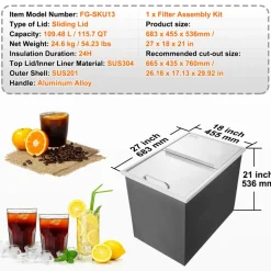 VEVOR Drop in Ice Chest, 27