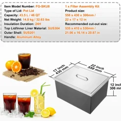 VEVOR Drop in Ice Chest, 22