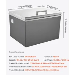 VEVOR Drop in Ice Chest, 28