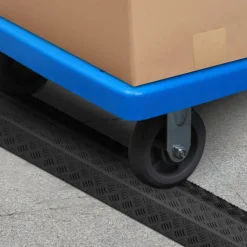 VEVOR Drop Over Cable Cover Ramp, 2,000 lbs/axle Load Capacity, Heavy Duty Cable Hose Protector Ramp, Floor Cord Cover for High Walking Traffic Areas Indoor Outdoor Home Office Warehouse School