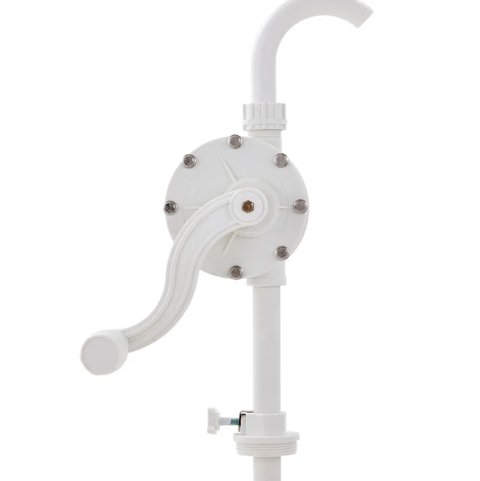 VEVOR Drum Pump, 6.5 GPM Flow, Rotary Barrel Pump Hand Crank, Fits 5 to 55 Gallon Drums with 3-Section Suction Tube Assembly and Hose, Designed for Fast Transfer of Water, Alcohol, Corrosive Liquids