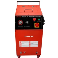 VEVOR Dry Ice Blasting Machine, 16.5LBS (7.5KG) Capacity Dry Ice Cleaning Machine with 4 Nozzles, Adjustable Pressure & Dry Ice Amount, Movable Blaster Cleaner for Auto Ship Aviation Chemical, 120V