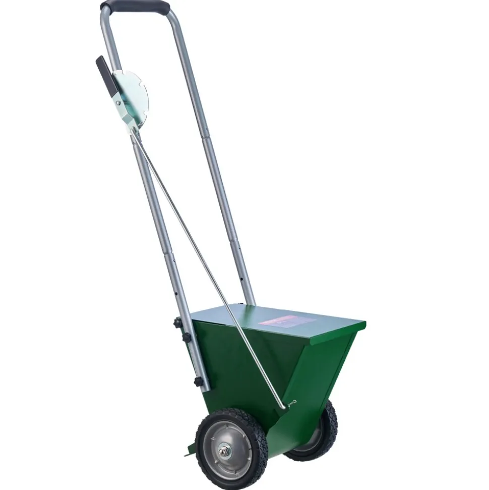 VEVOR Dry Line Marker, 2-Wheel, 2 or 4 in Lines, Field Dry Line Chalker, Adjustable Line Marker, with Rubber Adjustment Handle, 25 lbs Large Powder Capacity, for Baseball and Softball Infield, Green