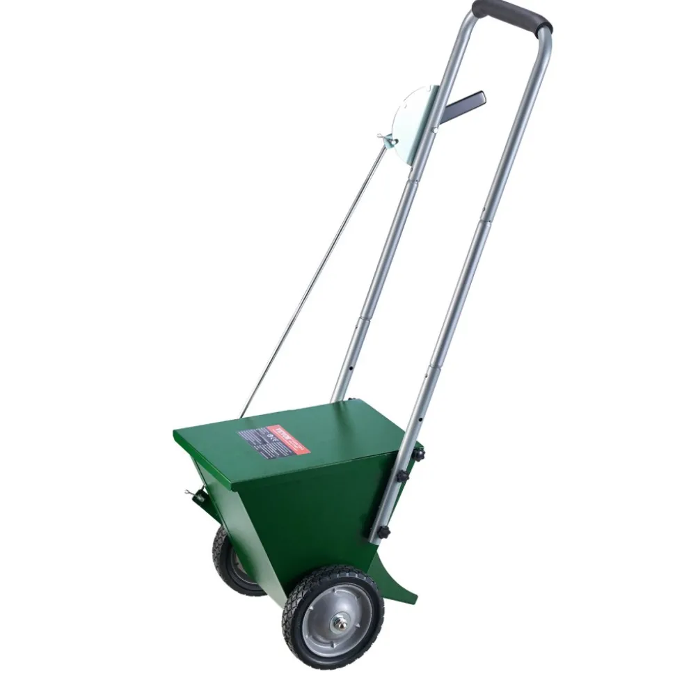 VEVOR Dry Line Marker, 2-Wheel, 2 or 4 in Lines, Field Dry Line Chalker, Adjustable Line Marker, with Rubber Adjustment Handle, 25 lbs Large Powder Capacity, for Baseball and Softball Infield, Green