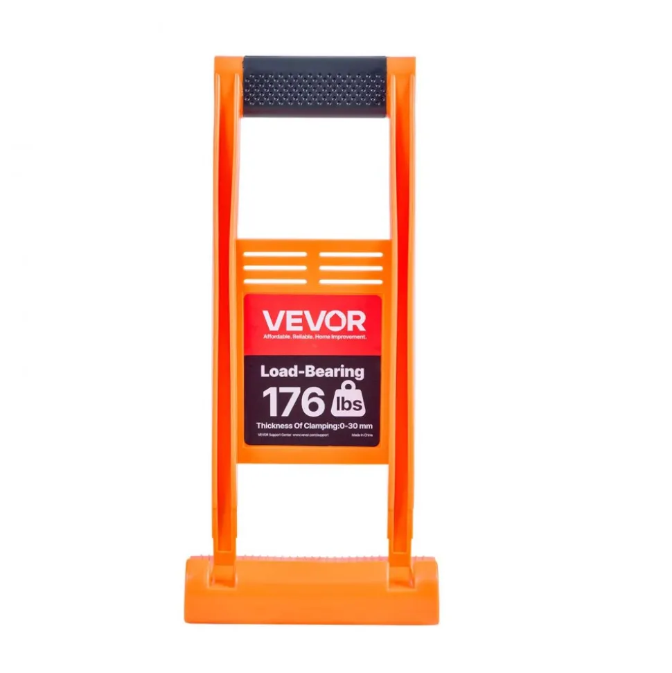 VEVOR Drywall Carrier, 2 Pack Plywood Carriers Handles, ABS Plastic Panel Carrier Tool with 176 lbs Load Bearing, Lift and Carry Panel Mover for Plywood, Drywall, Particleboard, Tempered Glass