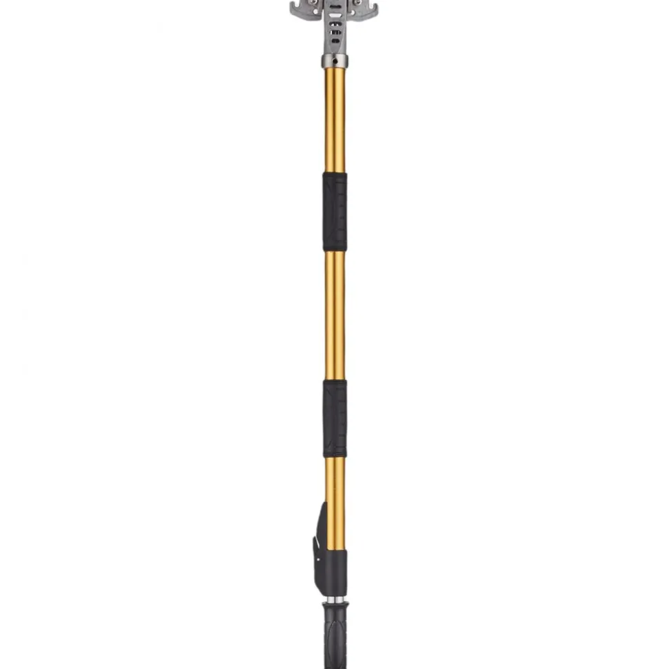 VEVOR Drywall Flat Box Handle, 40''-64'', Anodized Aluminum Flat Finishing Extension Handle, 5-Section Length Adjustable, Non-slip Grip and 360° Painting for Plasterboard, Wallboard, Sheetrock