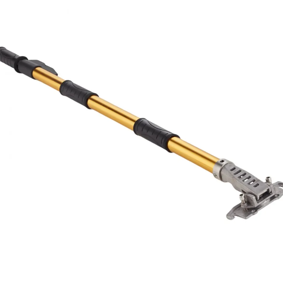 VEVOR Drywall Flat Box Handle, 40''-64'', Anodized Aluminum Flat Finishing Extension Handle, 5-Section Length Adjustable, Non-slip Grip and 360° Painting for Plasterboard, Wallboard, Sheetrock
