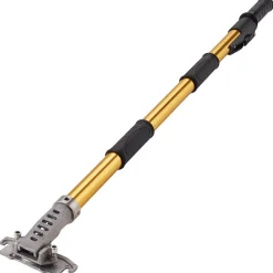 VEVOR Drywall Flat Box Handle, 40''-64'', Anodized Aluminum Flat Finishing Extension Handle, 5-Section Length Adjustable, Non-slip Grip and 360° Painting for Plasterboard, Wallboard, Sheetrock