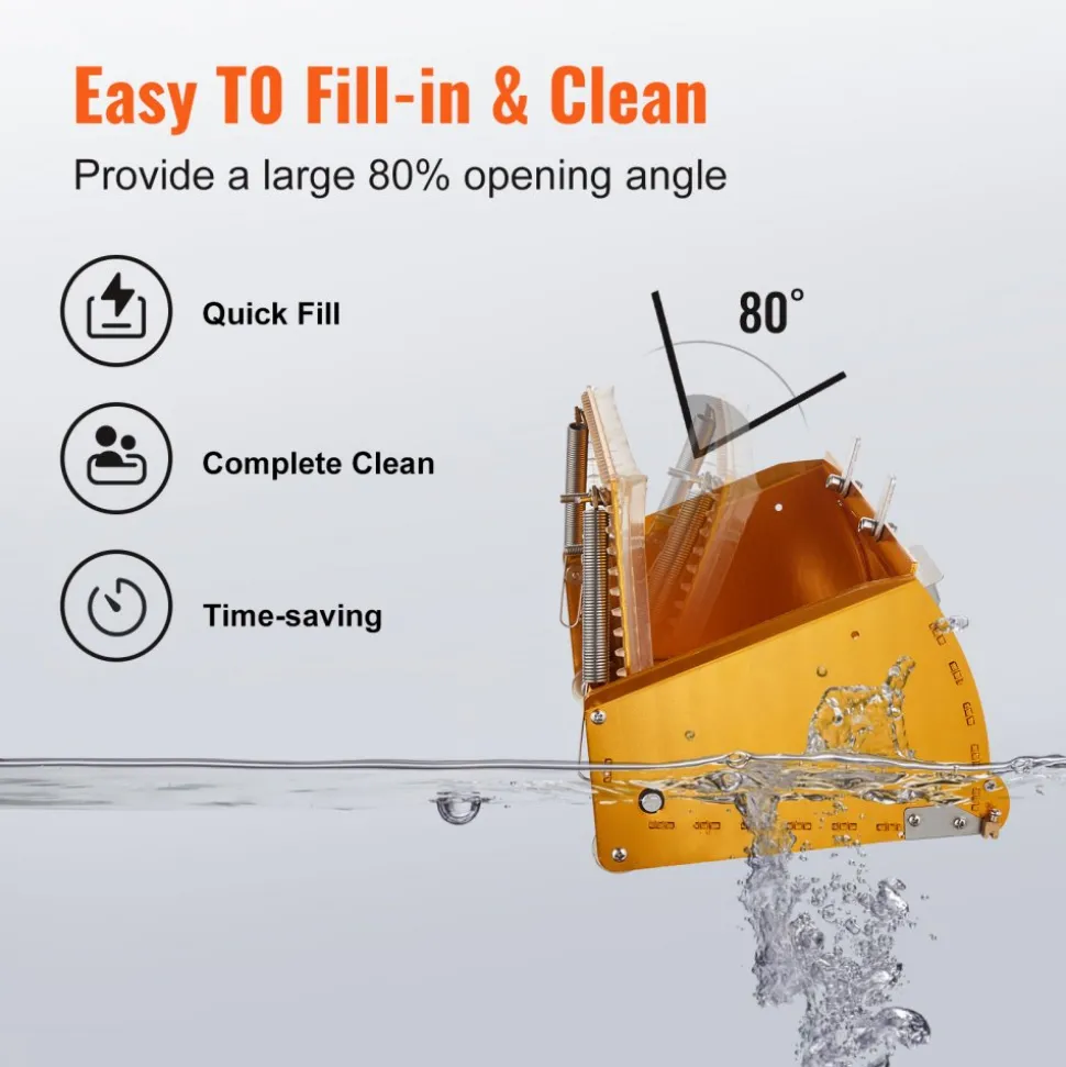 VEVOR Drywall Flat Box, 10-Inch Wide Quick Clean, Aluminum Finishing Mud Box for Plasterboard, Wallboard, Sheetrock, Bonus Mudguard, Extra 2 Stainless Steel Blades (10/12-Inch)