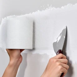 VEVOR Drywall Mesh Tape, 5.91 inch W x 98.43 ft L Self-Adhesive Fiberglass Drywall Joint Tape, 12 Rolls Dry Wall Patch for Easy Sheetrock Ceiling Crack Repair, to Achieve Smooth Even Wall Surface