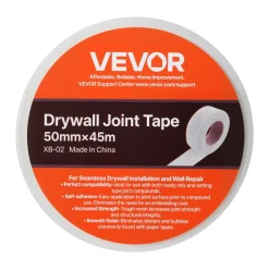 VEVOR Drywall Mesh Tape, 1.97 inch W x 147.64 ft L Self-Adhesive Fiberglass Drywall Joint Tape, 36 Rolls Dry Wall Patch for Easy Sheetrock Ceiling Crack Repair, to Achieve Smooth Even Wall Surface