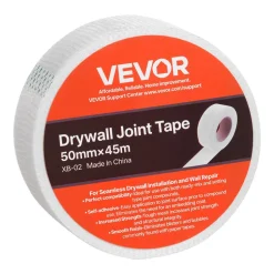 VEVOR Drywall Mesh Tape, 1.97 inch W x 147.64 ft L Self-Adhesive Fiberglass Drywall Joint Tape, 36 Rolls Dry Wall Patch for Easy Sheetrock Ceiling Crack Repair, to Achieve Smooth Even Wall Surface
