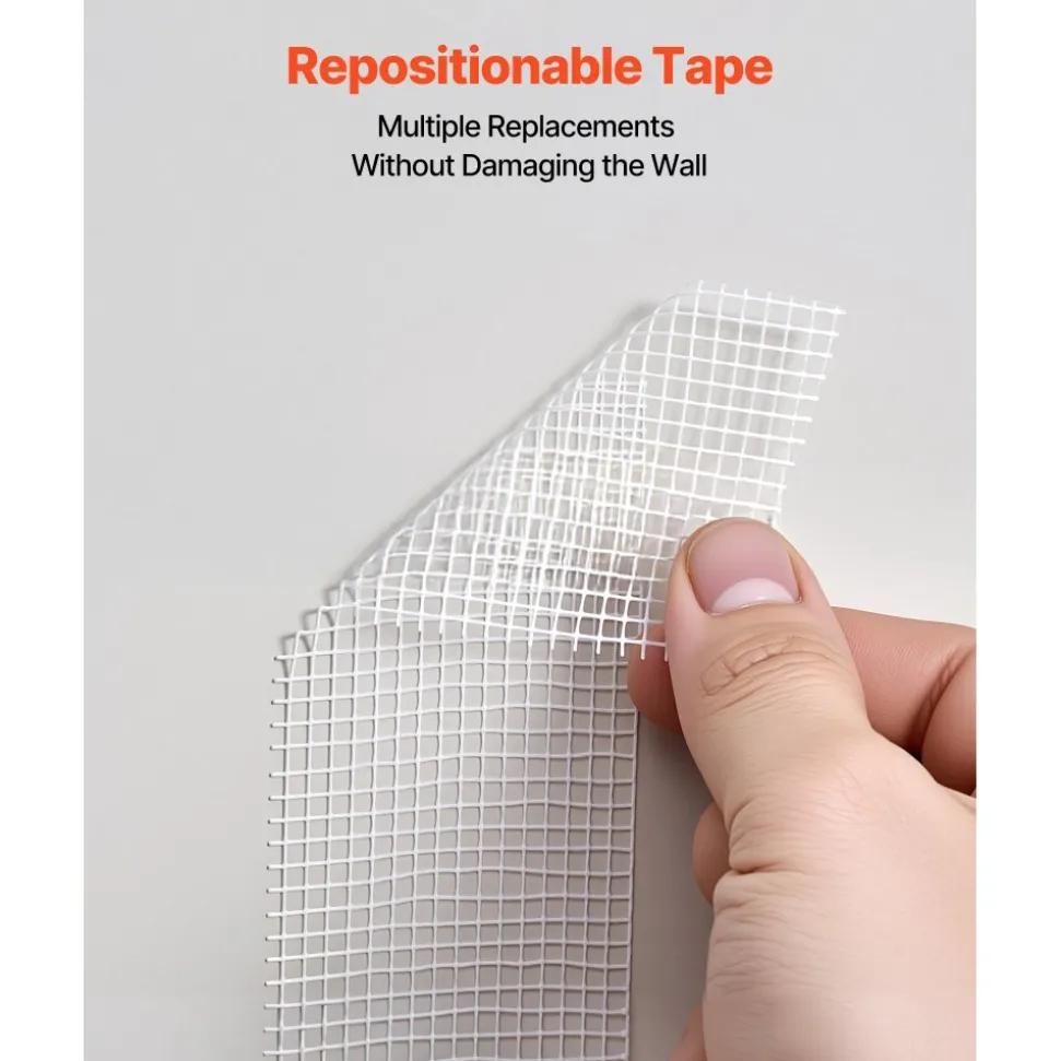 VEVOR Drywall Mesh Tape, 1.97 inch W x 147.64 ft L Self-Adhesive Fiberglass Drywall Joint Tape, 36 Rolls Dry Wall Patch for Easy Sheetrock Ceiling Crack Repair, to Achieve Smooth Even Wall Surface