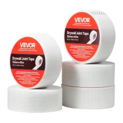 VEVOR Drywall Mesh Tape, 1.97 inch W x 147.64 ft L Self-Adhesive Fiberglass Drywall Joint Tape, 36 Rolls Dry Wall Patch for Easy Sheetrock Ceiling Crack Repair, to Achieve Smooth Even Wall Surface