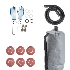 VEVOR Drywall Sander 850W, Electric Drywall Sander, Variable Speed 800-1750 RPM, Foldable Sheetrock Sander, with Telescope Handle, Electric Sander, with LED Strip Light and Vacuum Bag, Wall Sander