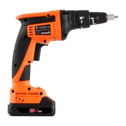 VEVOR Drywall Screw Gun, 20V Max Drywall Screwgun, 4200RPM Brushless Cordless Drywall Gun Kit with 2 Battery Packs, Charger, Belt Clip, and Tool Bag, Forward and Reverse Adjustable, Built-in LED Light
