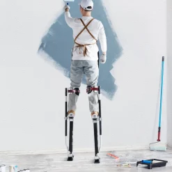 VEVOR Drywall Stilts, 24''-40'' Adjustable Aluminum Tool Stilts with Protective Knee Pads, Durable and Non-slip Work Stilts for Sheetrock Painting, Walking, Taping, Black