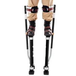 VEVOR Drywall Stilts, 24''-40'' Adjustable Aluminum Tool Stilts with Protective Knee Pads, Durable and Non-slip Work Stilts for Sheetrock Painting, Walking, Taping, Black