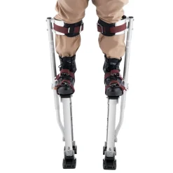 VEVOR Drywall Stilts, 18''-30'' Adjustable Aluminum Tool Stilts with Protective Knee Pads, Durable and Non-slip Work Stilts for Sheetrock Painting, Walking, Taping, Silver