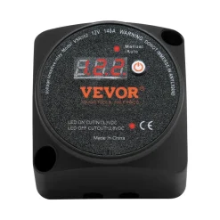 VEVOR Dual Battery Isolator Kit, 12V 140Amp, Manual and Auto Modes VSR Voltage Sensitive Relay with LCD Screen, Smart Battery Isolator for ATV UTV RV Camper Off-Road Vehicle Caravan Truck Boat Yacht
