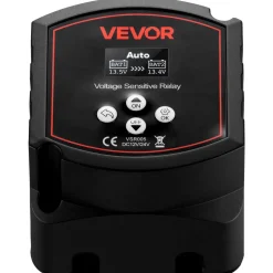 VEVOR Dual Battery Isolator, 12V 300 Amp, Manual and Automatic VSR Voltage Sensitive Relay with LCD Screen, Smart Battery Isolator for Lithium & Lead-Acid Batteries, for Car Truck RV UTV ATV Boat