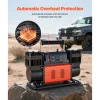 VEVOR Dual-Cylinder Heavy Duty Air Compressor, 10.6CFM Auto-Stop Portable Tire Inflator, 12V 150PSI Offroad Air Pump with LCD Digital Display & Adapters for Truck Car SUV 4 x 4 Vehicle RV