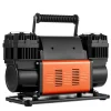 VEVOR Dual-Cylinder Heavy Duty Air Compressor, 10.6CFM Portable Tire Inflator, 12V 150PSI Offroad Air Pump with Digital Pressure Gauge & Adapters for Truck Car SUV 4 x 4 Vehicle RV