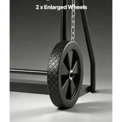 VEVOR Dual Welding Cylinder Cart, Oxygen Acetylene Tank Cart with 440LBS Static Weight Capacity, 10-Inch Solid Wheels and Tank Storage Safety Chains, Suitable for Double 12.5-Inch Dia. Gas Cylinders