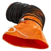 VEVOR Ducting Hose, 25ft PVC Flexible HVAC Duct Hosing for 10 Inch Utility Blower Exhaust Fan