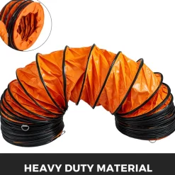 VEVOR Ducting Hose, 25ft PVC Flexible HVAC Duct Hosing for 10 Inch Utility Blower Exhaust Fan