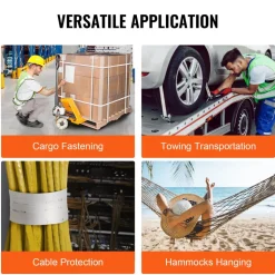 VEVOR Durable Polyester Pull Cord, Width 0.5