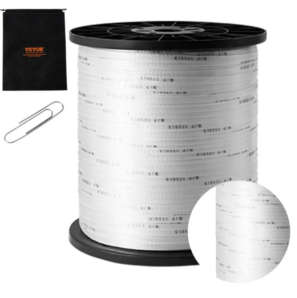 VEVOR Durable Polyester Pull Cord, Width 0.5" & Length 5249ft, Max Load 1250 lbf, Perfect for Organizing Cables, Packaging, Garden Work & Electrical Jobs