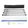 VEVOR Dust Barrier Poles, 12 Ft Barrier Poles, Dust Barrier System with 4 Telescoping Poles, Carry Bag and 32.8x13.12 Ft Plastic Film, for Interior Decoration, Painting