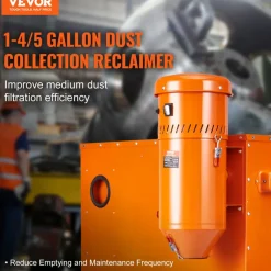 VEVOR Dust Collection System: 1.6-HP Dust Collector Media Reclaimer with 1.8 Gallon Capacity - Universal Fit for Sandblaster Cabinets and Media Blasters