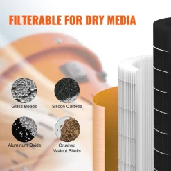 VEVOR Dust Collection System: 1.6-HP Dust Collector Media Reclaimer with 1.8 Gallon Capacity - Universal Fit for Sandblaster Cabinets and Media Blasters