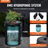 VEVOR DWC Hydroponic System, 5 Gallon 8 Buckets, Deep Water Culture Growing Bucket, Hydroponics Grow Kit with Pump, Air Stone and Water Level Device, for Indoor/Outdoor Leafy Vegetables