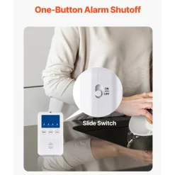 VEVOR Early Alert Bed Alarm System, Wireless Bed and Chair Sensor Pad with Call Button & Pager, Pre-Alert Safety Bed Alarms and Fall Prevention for Elderly, Dementia Patients, and Adults